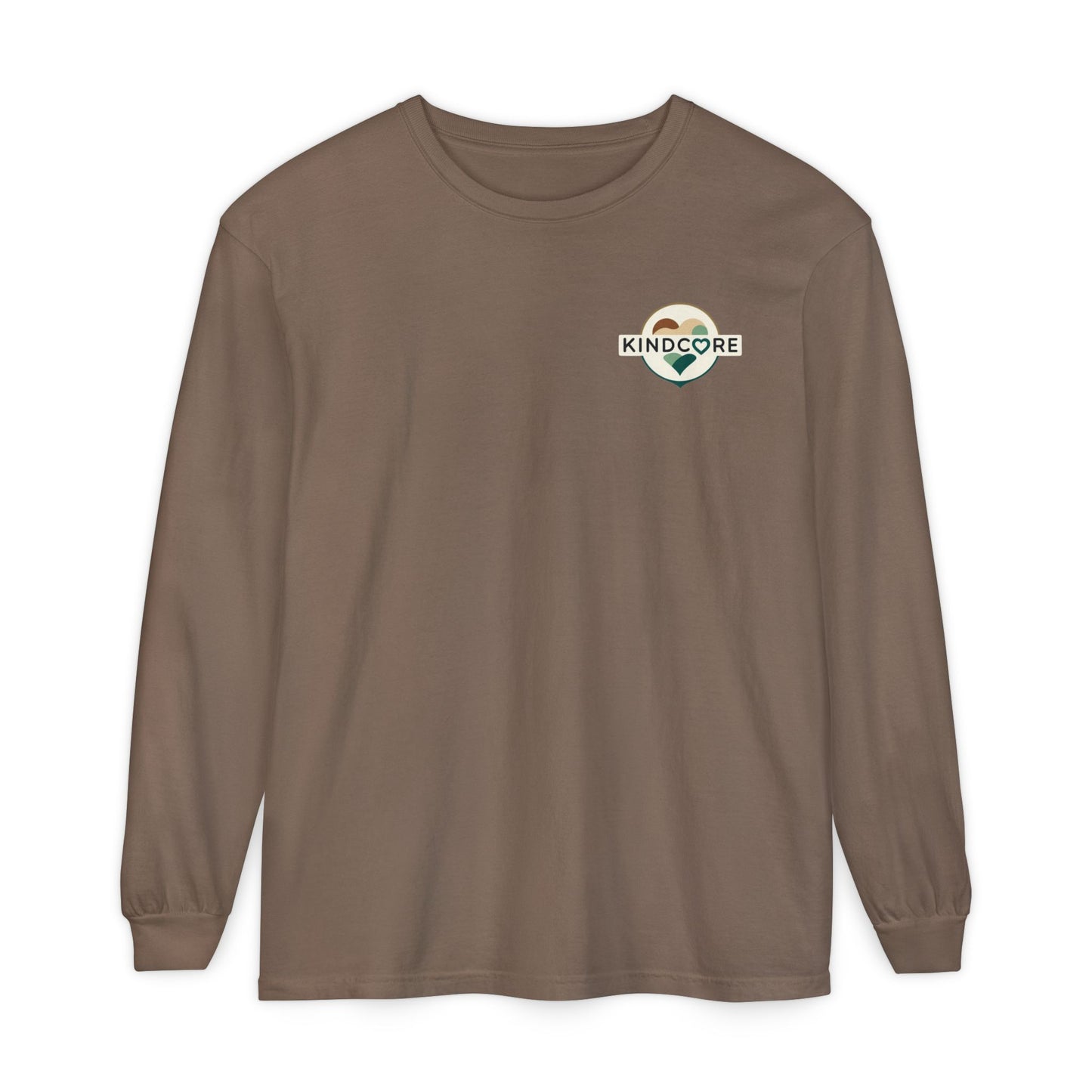 Be Kind Long Sleeve Tee, Unisex Garment-Dyed Shirt, Kindness Apparel, Casual Wear, Gift for Friends, Positive Vibes T-Shirt