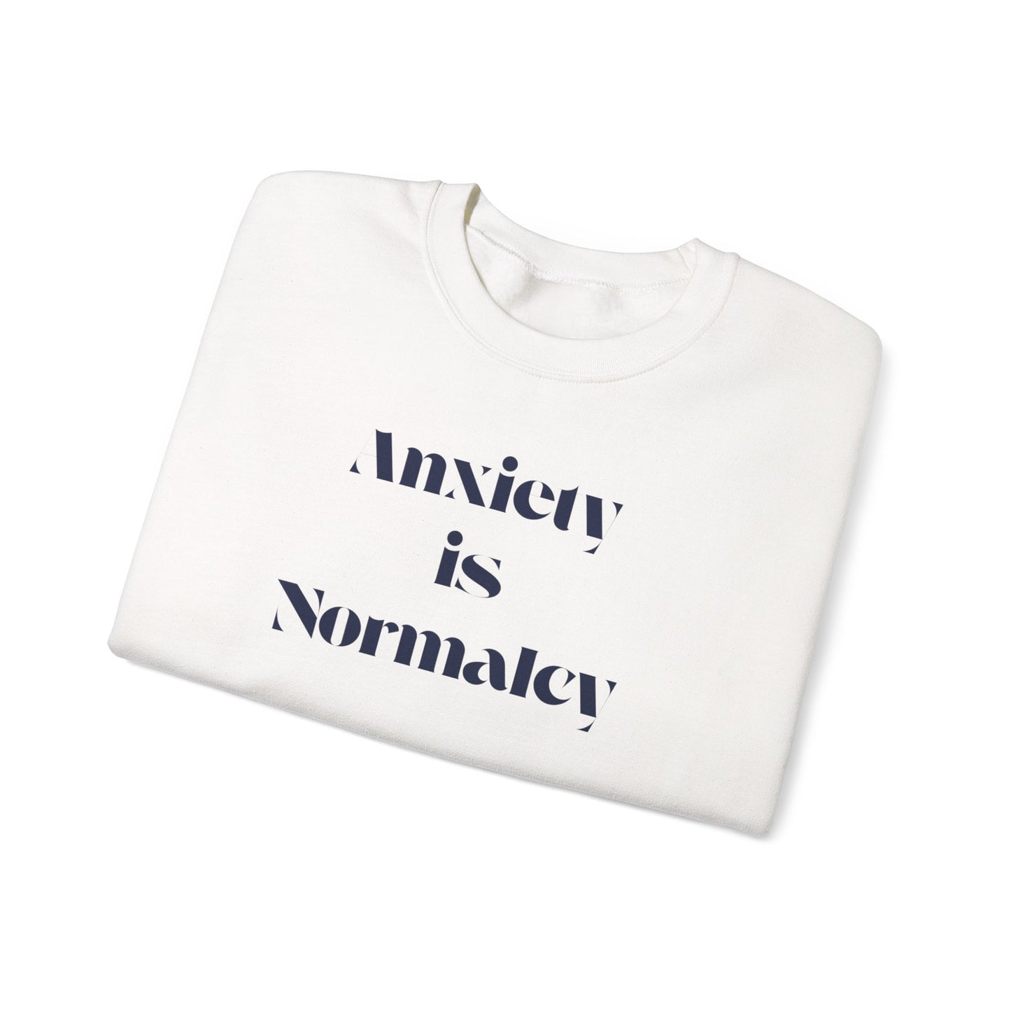 Unisex Anxiety Equals Normalcy Sweatshirt, Cozy Crewneck Gift, Comfy Clothing for Mental Health Awareness, Thoughtful Present for Friends