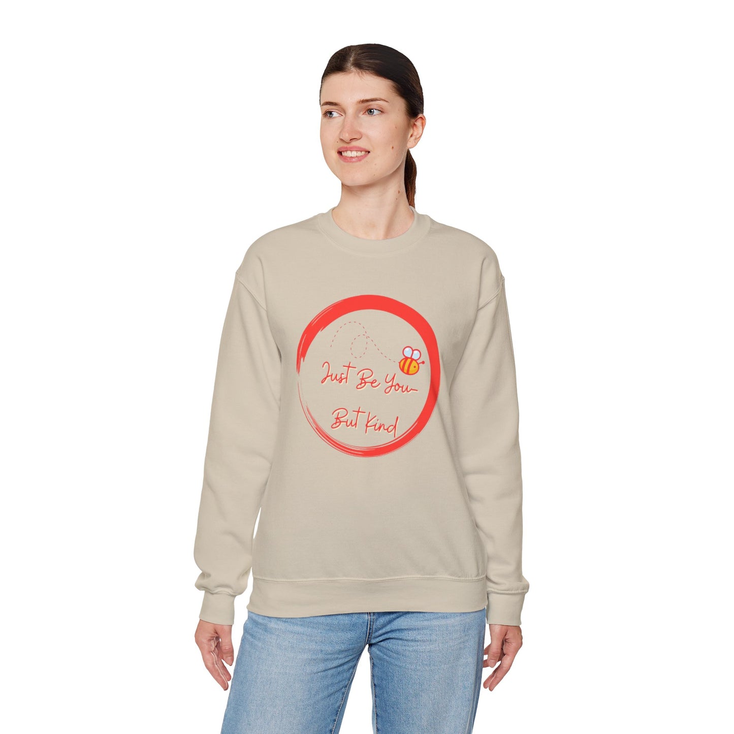 Cute Bee Inspirational Sweatshirt, Cozy Gift for Friends, Unisex Crewneck, Spring Vibe, Bee Lover Apparel