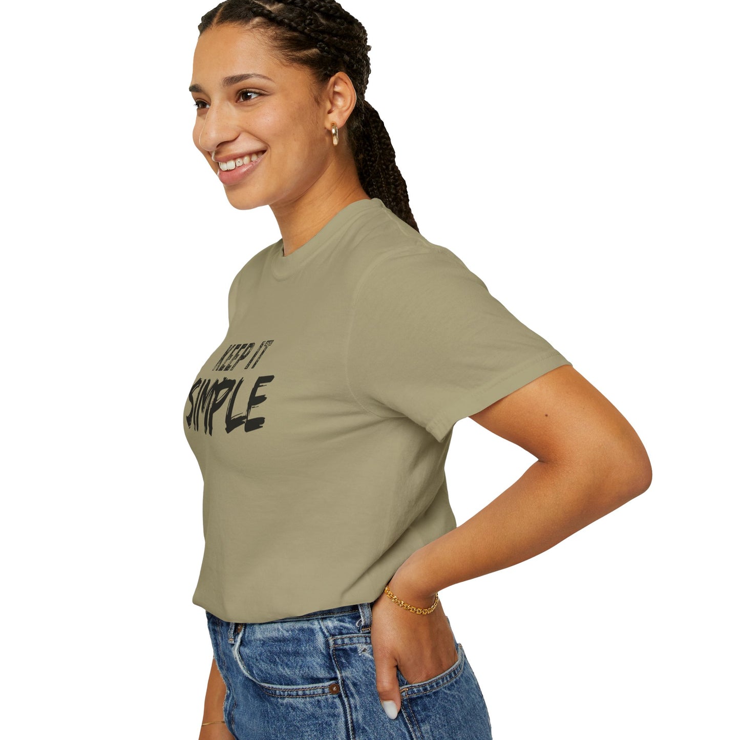 Unisex Garment-Dyed T-Shirt - Keep It Simple Tee, Casual Wear, Minimalist Fashion, Gift Idea, Everyday Comfort