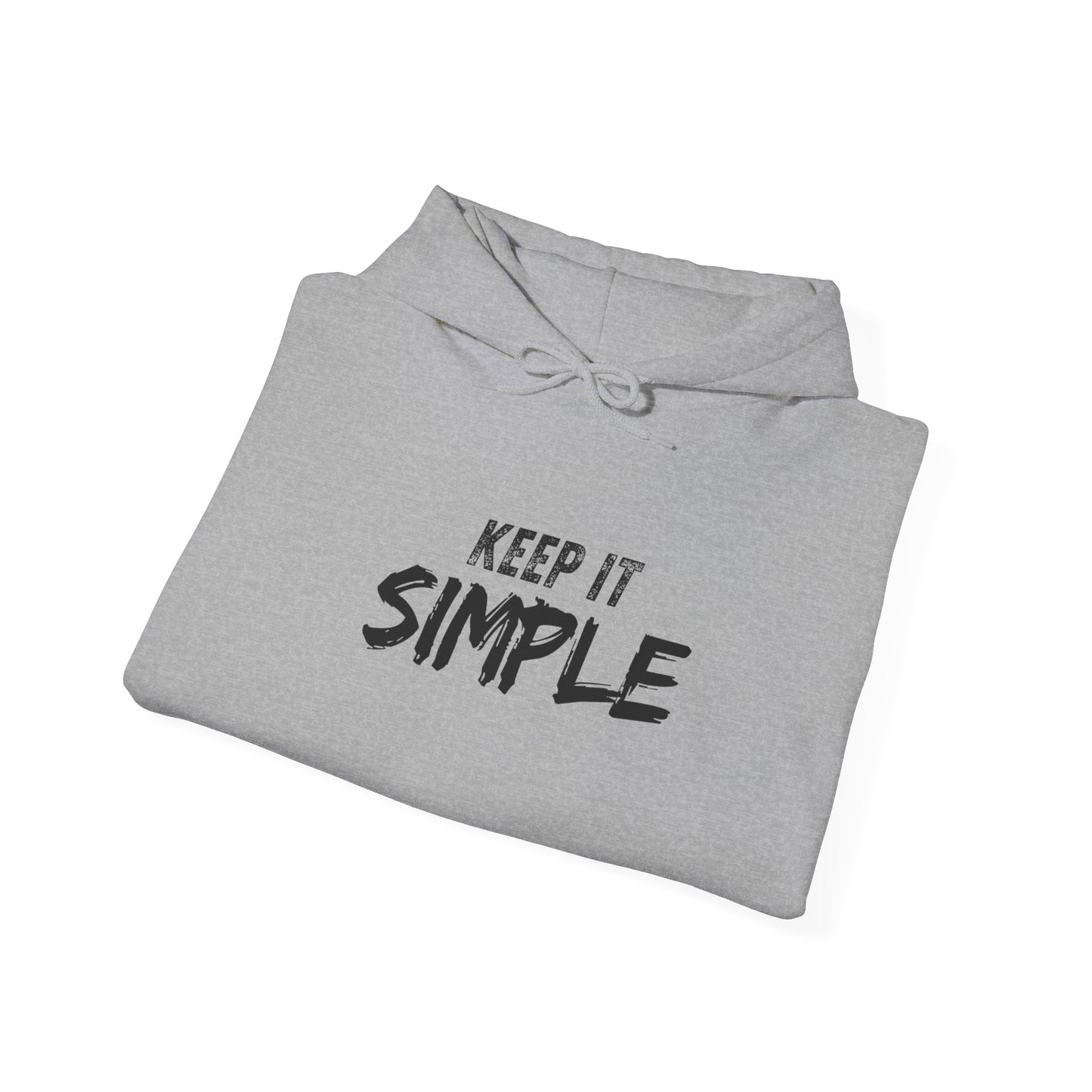 Minimalist Hoodie with 'Keep It Simple' Design, Casual Sweatshirt for Everyday Wear, Unisex Comfort, Gift for Friends & Family
