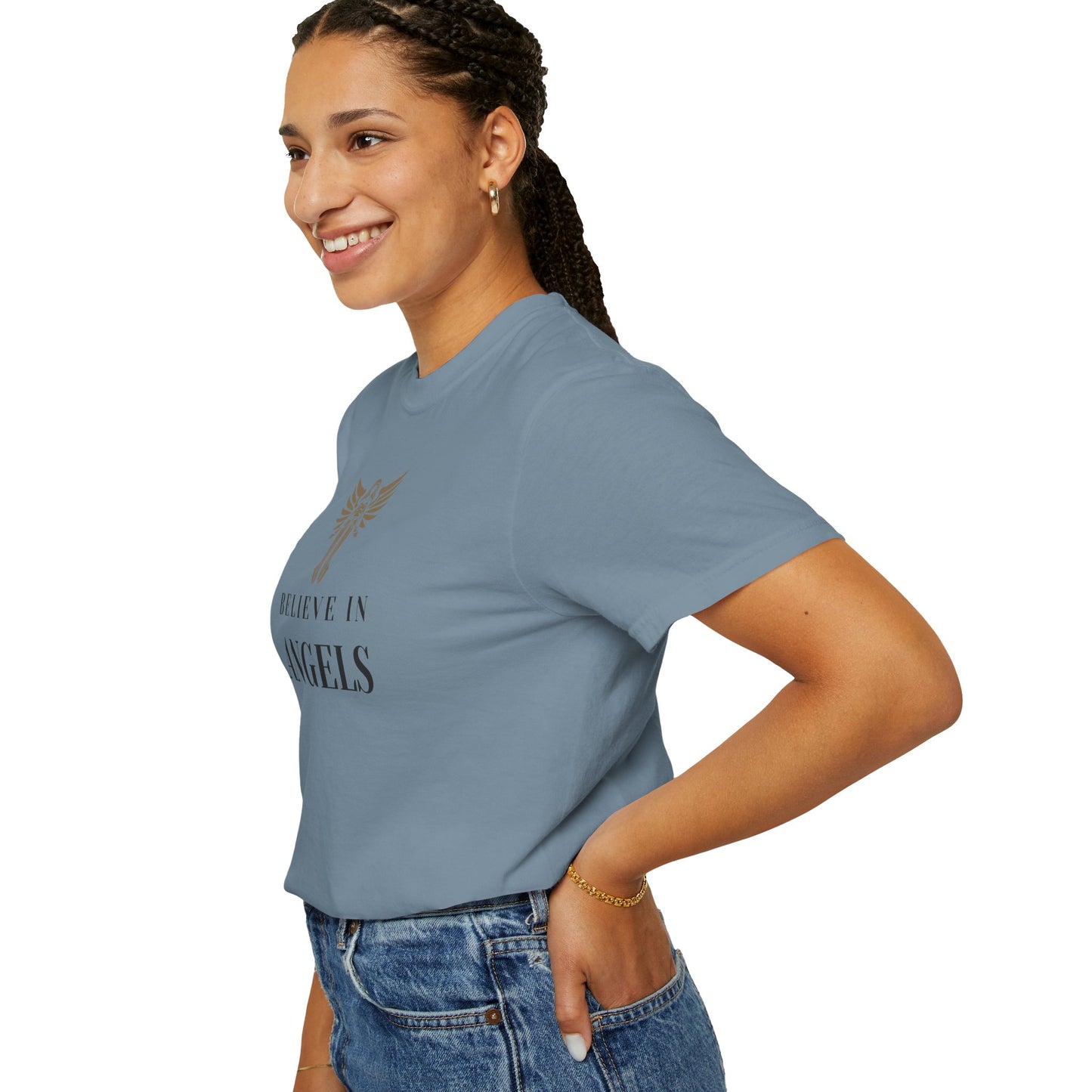 Believe in Angels Unisex T-Shirt for Spiritual Seekers, Casual Wear, Gift for Friends, Birthday Gift, Inspirational Apparel