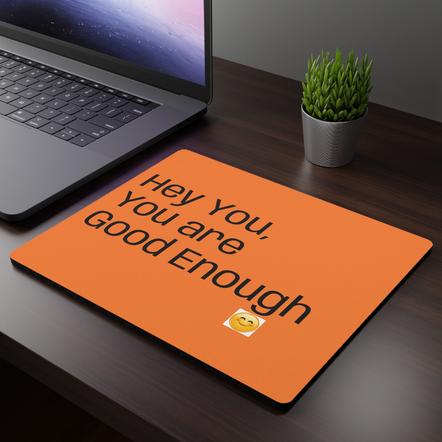 Motivational Desk Mouse Pad, Inspirational Office Decor, Positive Quote Gift, Encouragement, Work from Home Accessory