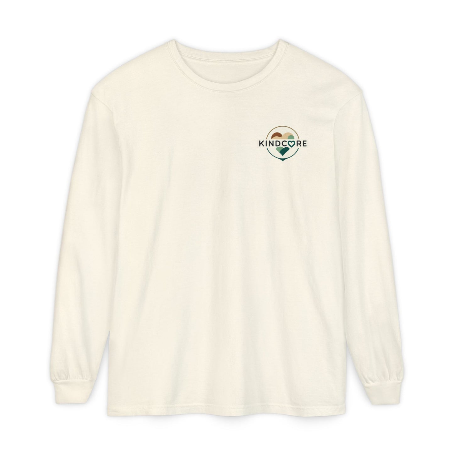Be Kind Long Sleeve Tee, Unisex Garment-Dyed Shirt, Kindness Apparel, Casual Wear, Gift for Friends, Positive Vibes T-Shirt