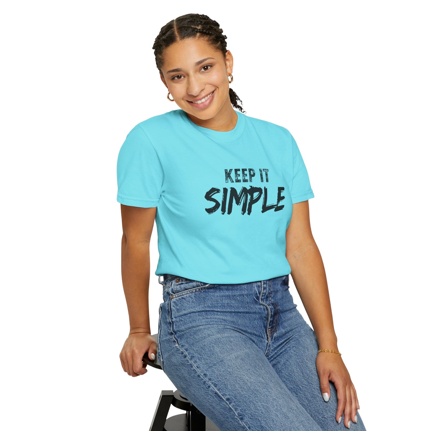Unisex Garment-Dyed T-Shirt - Keep It Simple Tee, Casual Wear, Minimalist Fashion, Gift Idea, Everyday Comfort