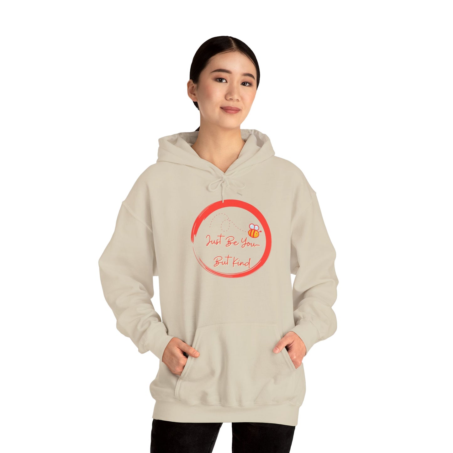 Bee Inspired Unisex Heavy Blend Hoodie, Casual Streetwear, Eco-Friendly Fashion, Gift for Her, Spring Wardrobe Essential