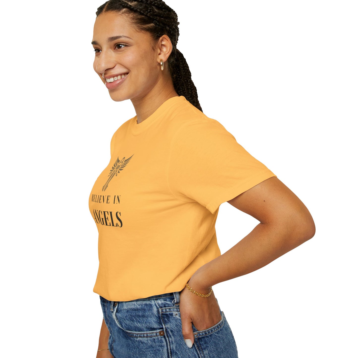 Believe in Angels Unisex T-Shirt for Spiritual Seekers, Casual Wear, Gift for Friends, Birthday Gift, Inspirational Apparel