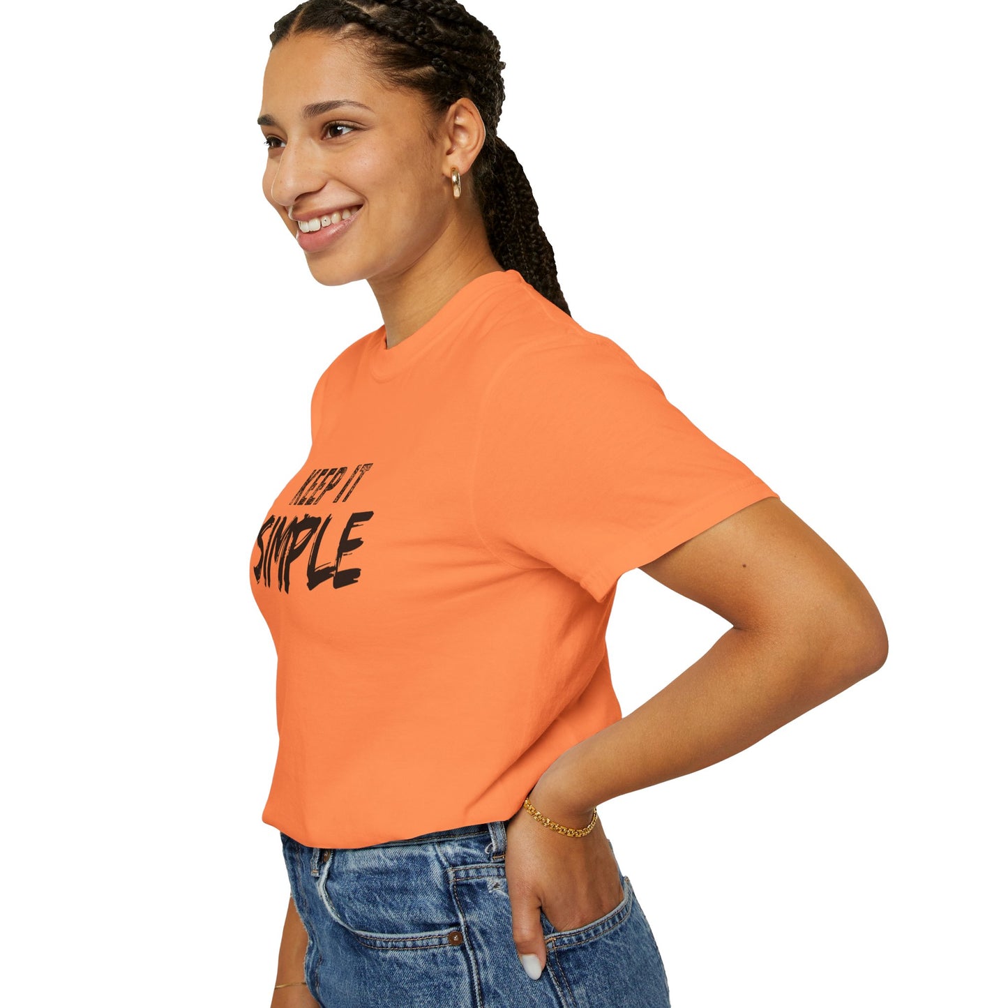 Unisex Garment-Dyed T-Shirt - Keep It Simple Tee, Casual Wear, Minimalist Fashion, Gift Idea, Everyday Comfort