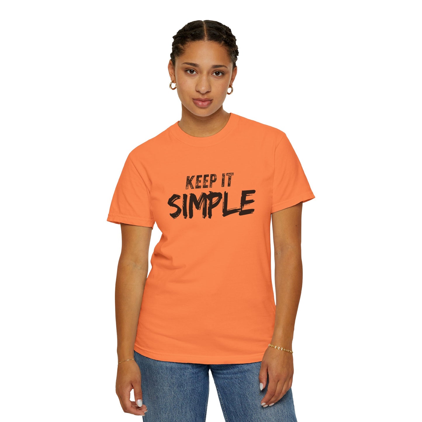 Unisex Garment-Dyed T-Shirt - Keep It Simple Tee, Casual Wear, Minimalist Fashion, Gift Idea, Everyday Comfort