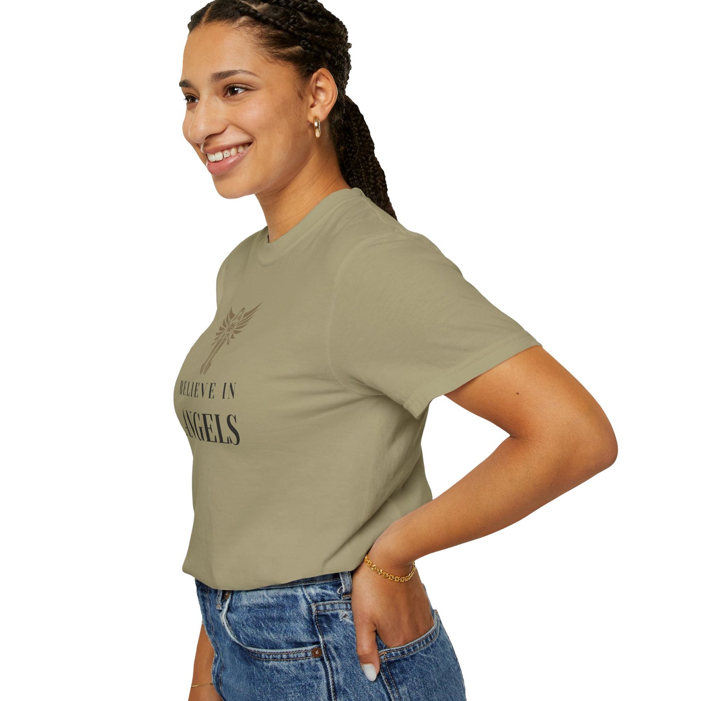 Believe in Angels Unisex T-Shirt for Spiritual Seekers, Casual Wear, Gift for Friends, Birthday Gift, Inspirational Apparel