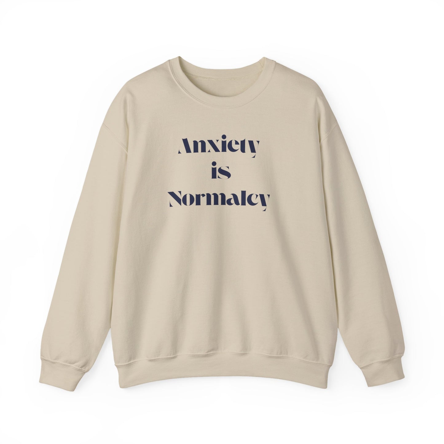 Unisex Anxiety Equals Normalcy Sweatshirt, Cozy Crewneck Gift, Comfy Clothing for Mental Health Awareness, Thoughtful Present for Friends