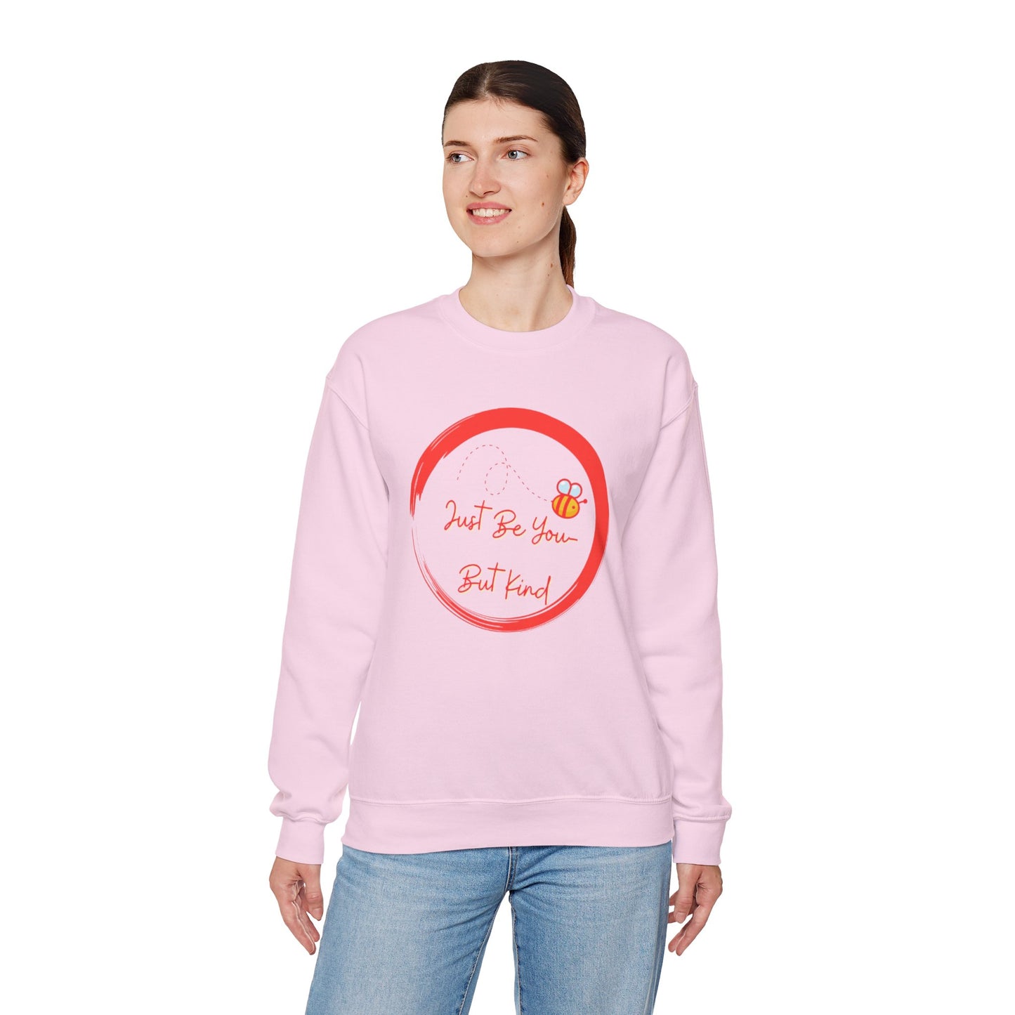 Cute Bee Inspirational Sweatshirt, Cozy Gift for Friends, Unisex Crewneck, Spring Vibe, Bee Lover Apparel