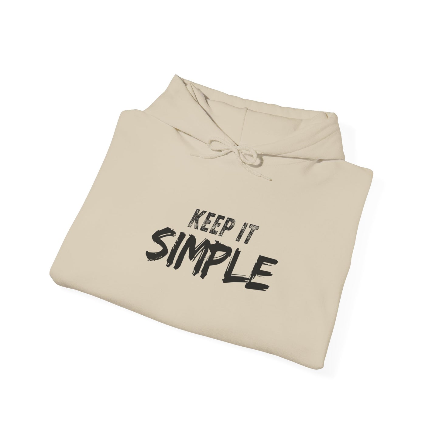 Minimalist Hoodie with 'Keep It Simple' Design, Casual Sweatshirt for Everyday Wear, Unisex Comfort, Gift for Friends & Family