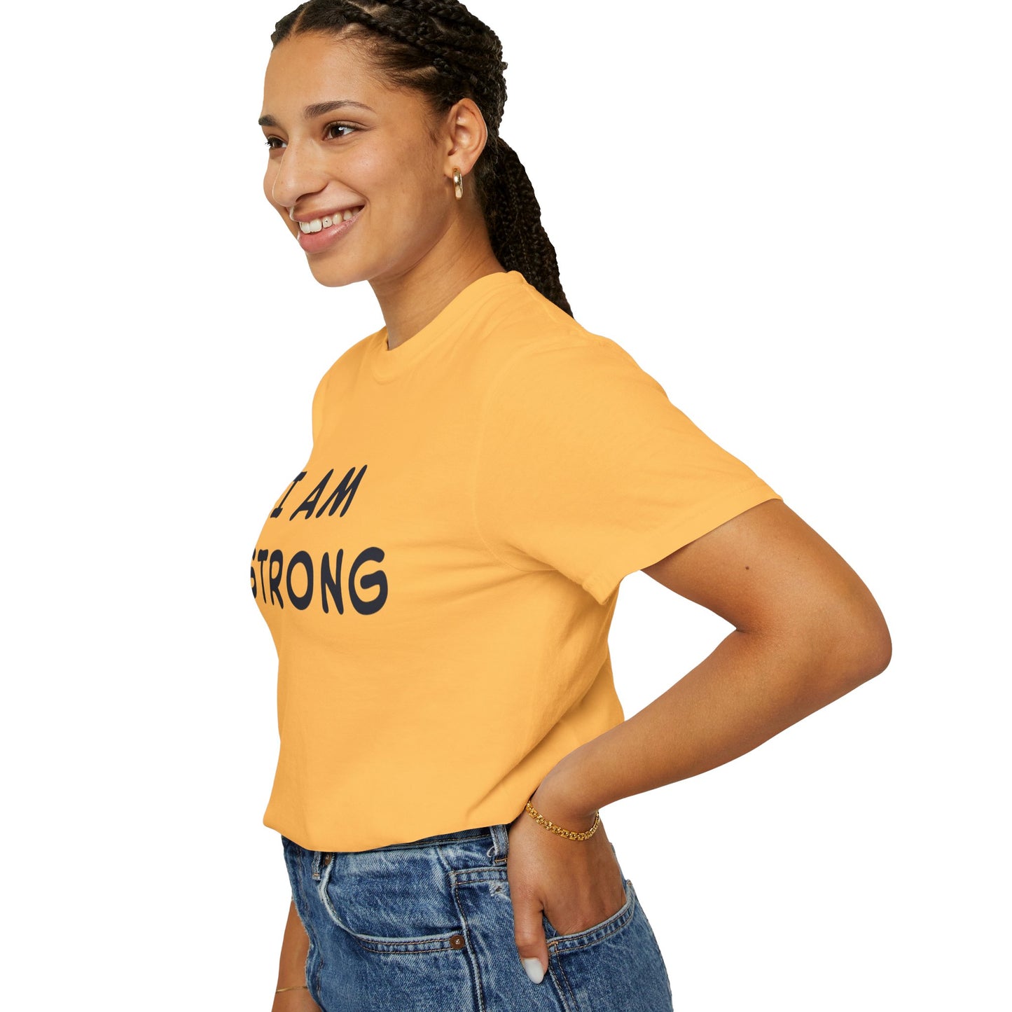 Empowering Unisex T-shirt - I AM STRONG, Motivational Tee, Gift for Him/Her, Casual Wear, Fitness Apparel, Positive Affirmation Shirt