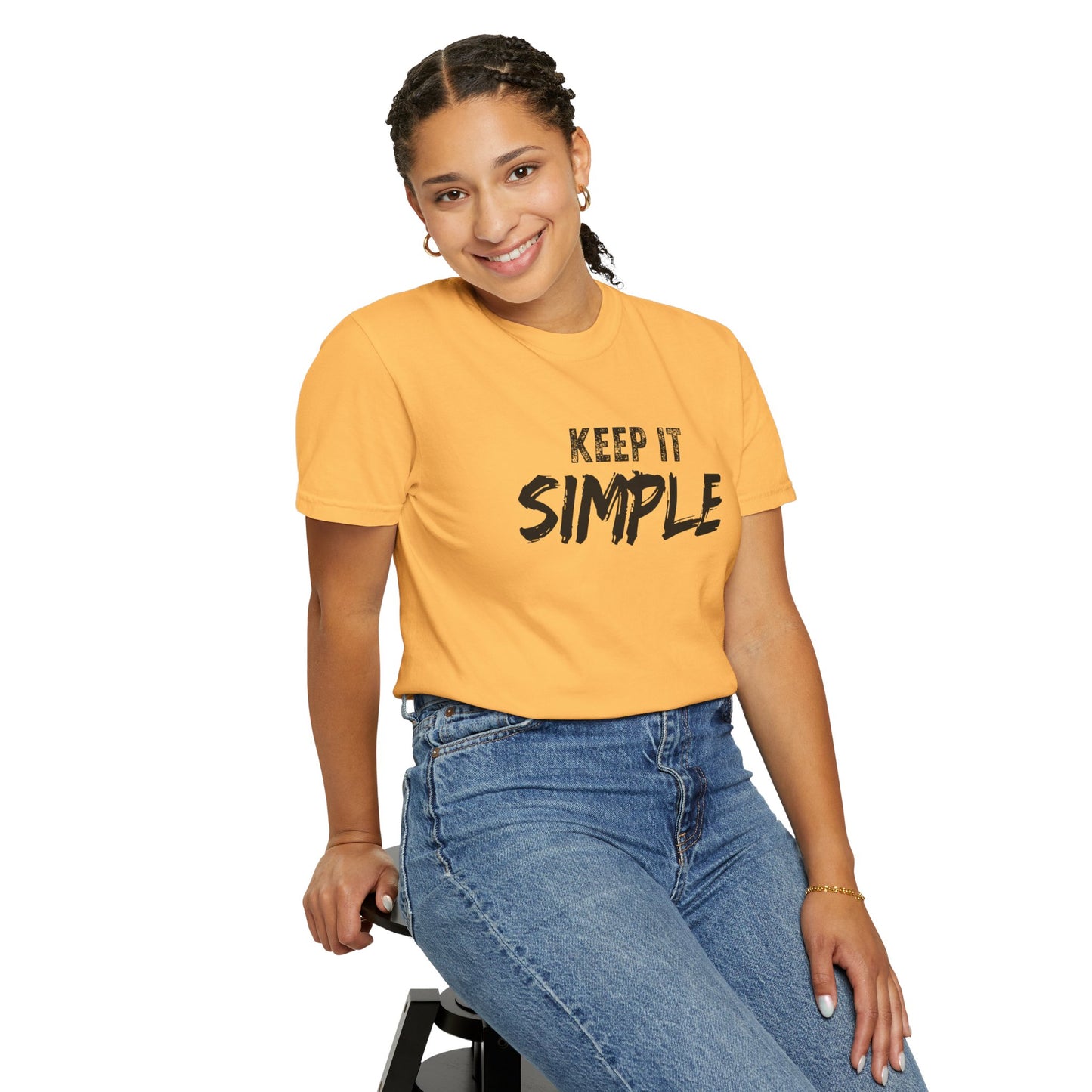 Unisex Garment-Dyed T-Shirt - Keep It Simple Tee, Casual Wear, Minimalist Fashion, Gift Idea, Everyday Comfort