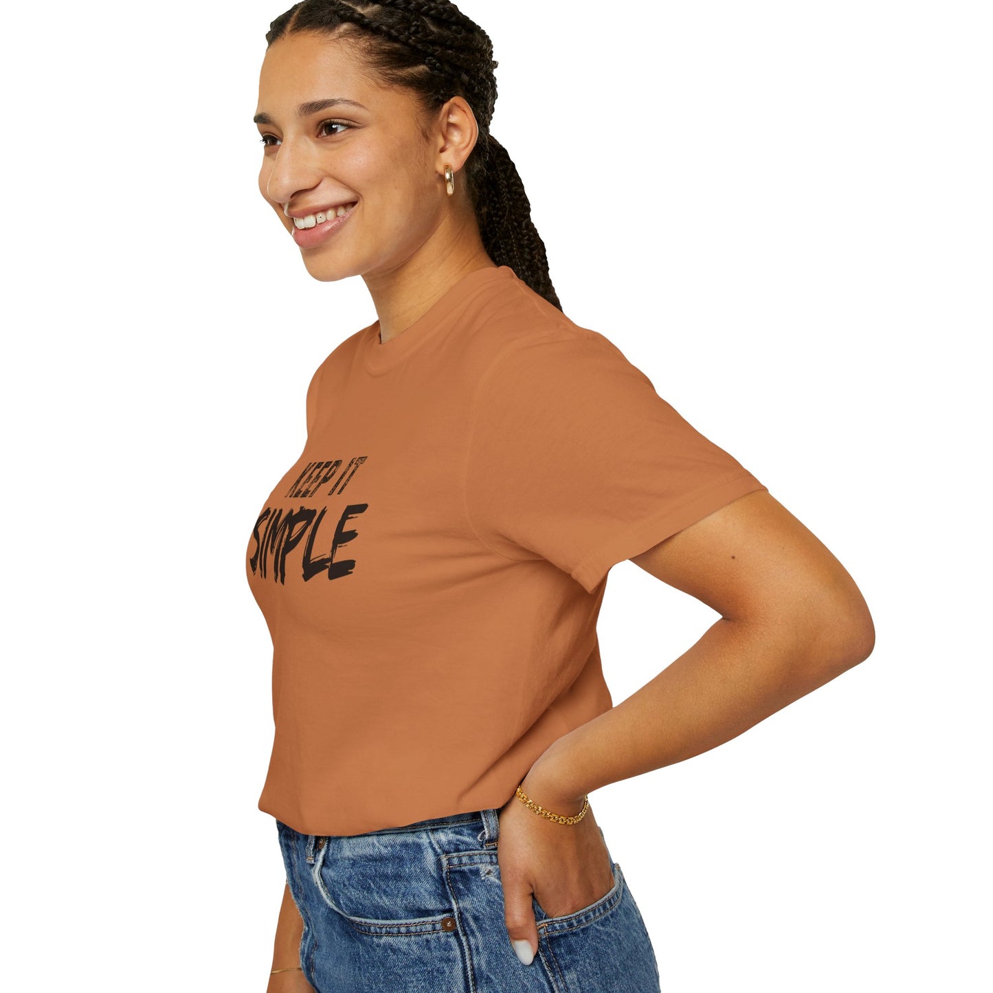 Unisex Garment-Dyed T-Shirt - Keep It Simple Tee, Casual Wear, Minimalist Fashion, Gift Idea, Everyday Comfort