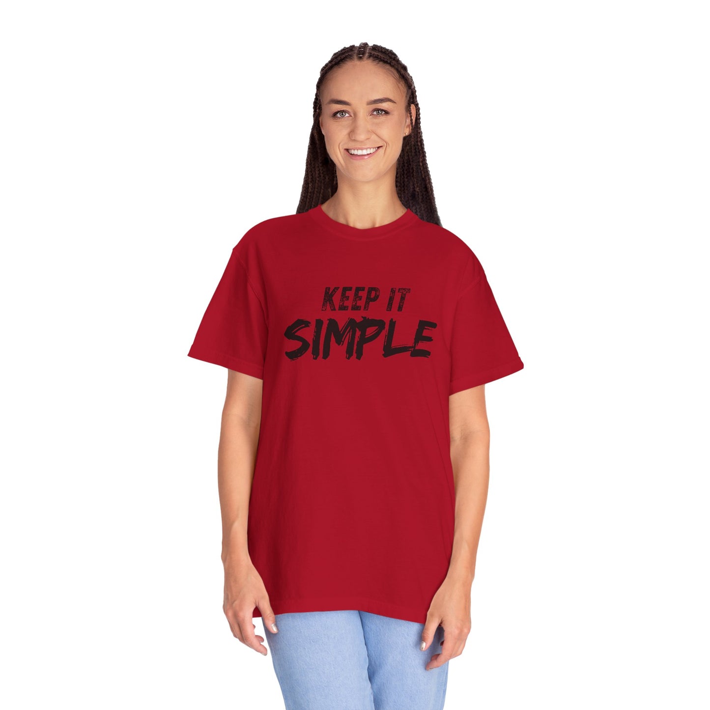 Unisex Garment-Dyed T-Shirt - Keep It Simple Tee, Casual Wear, Minimalist Fashion, Gift Idea, Everyday Comfort