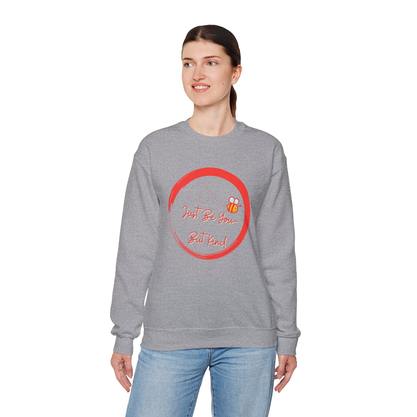 Cute Bee Inspirational Sweatshirt, Cozy Gift for Friends, Unisex Crewneck, Spring Vibe, Bee Lover Apparel
