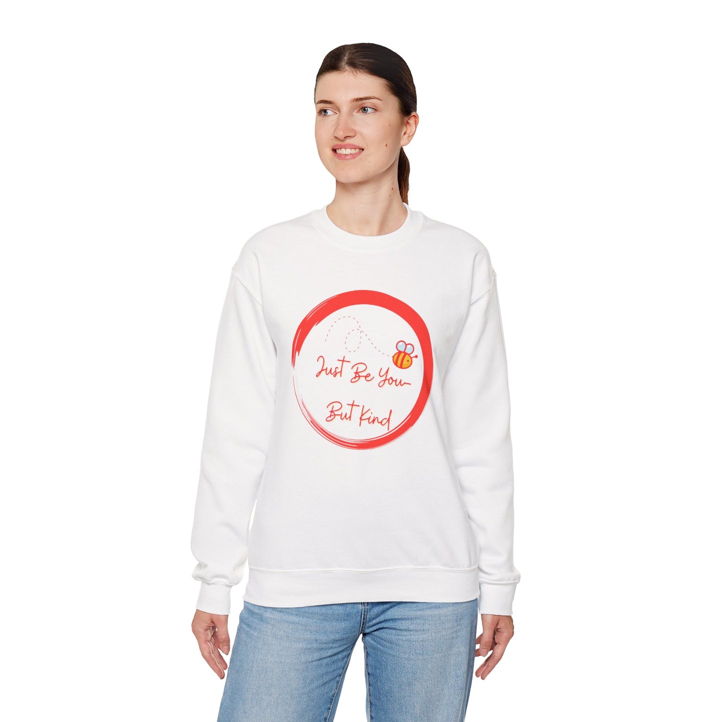 Cute Bee Inspirational Sweatshirt, Cozy Gift for Friends, Unisex Crewneck, Spring Vibe, Bee Lover Apparel