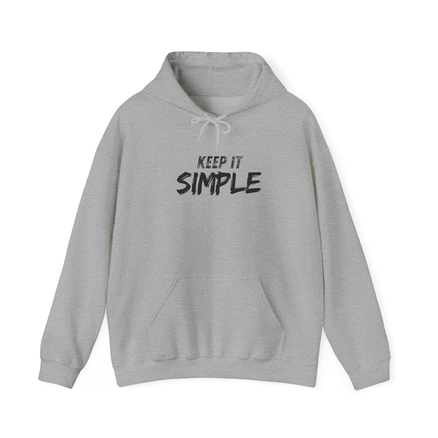 Minimalist Hoodie with 'Keep It Simple' Design, Casual Sweatshirt for Everyday Wear, Unisex Comfort, Gift for Friends & Family
