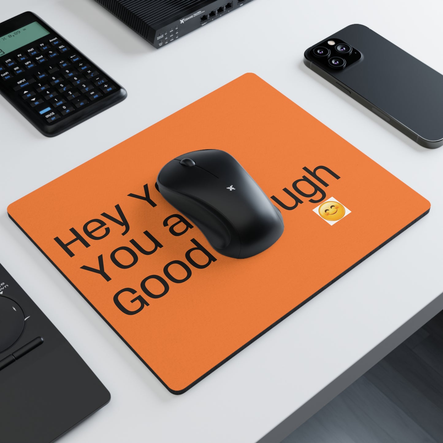 Motivational Desk Mouse Pad, Inspirational Office Decor, Positive Quote Gift, Encouragement, Work from Home Accessory