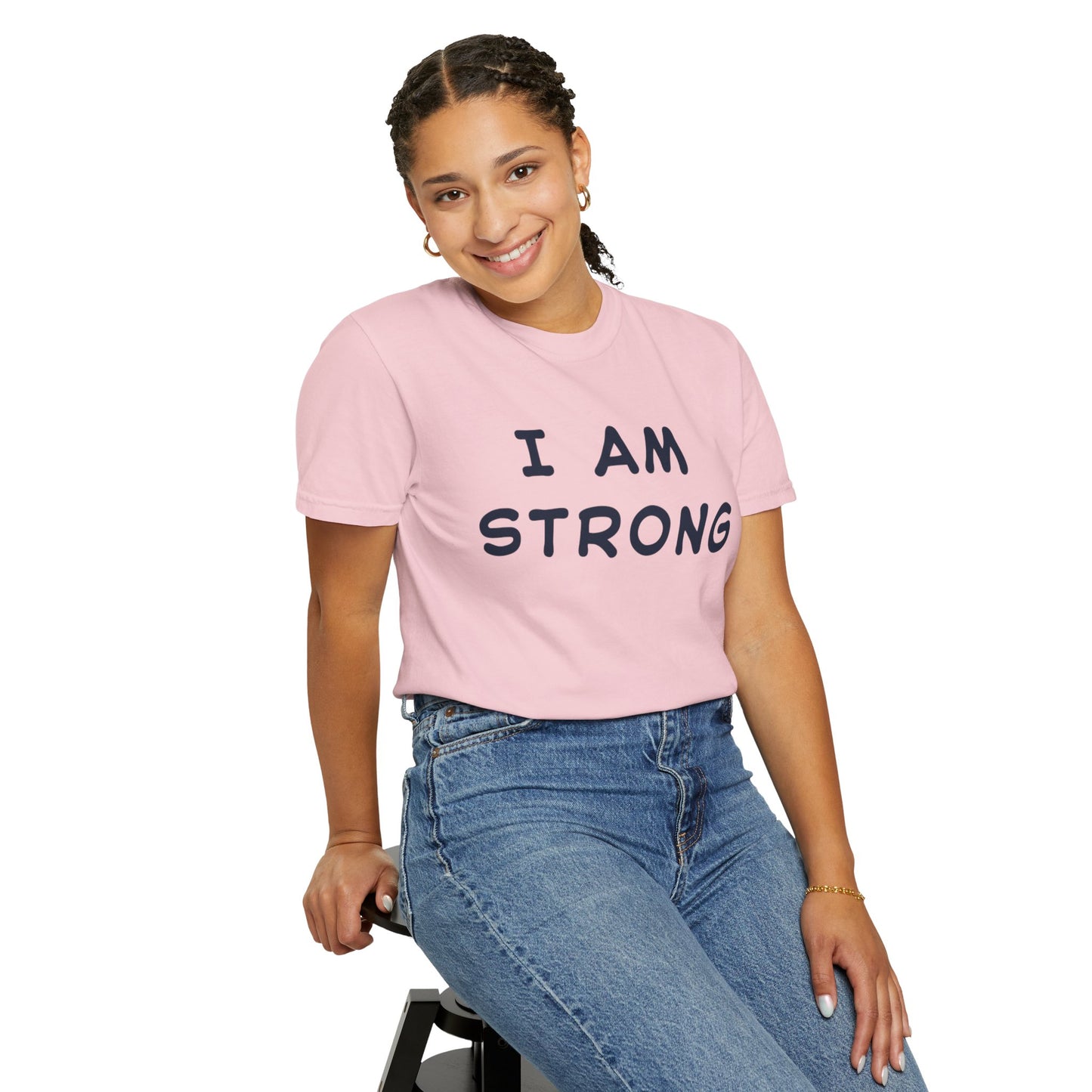 Empowering Unisex T-shirt - I AM STRONG, Motivational Tee, Gift for Him/Her, Casual Wear, Fitness Apparel, Positive Affirmation Shirt