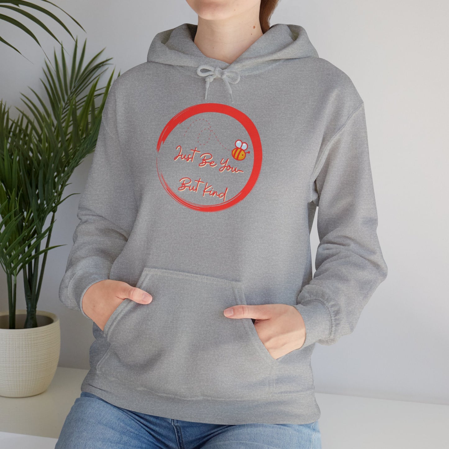 Bee Inspired Unisex Heavy Blend Hoodie, Casual Streetwear, Eco-Friendly Fashion, Gift for Her, Spring Wardrobe Essential