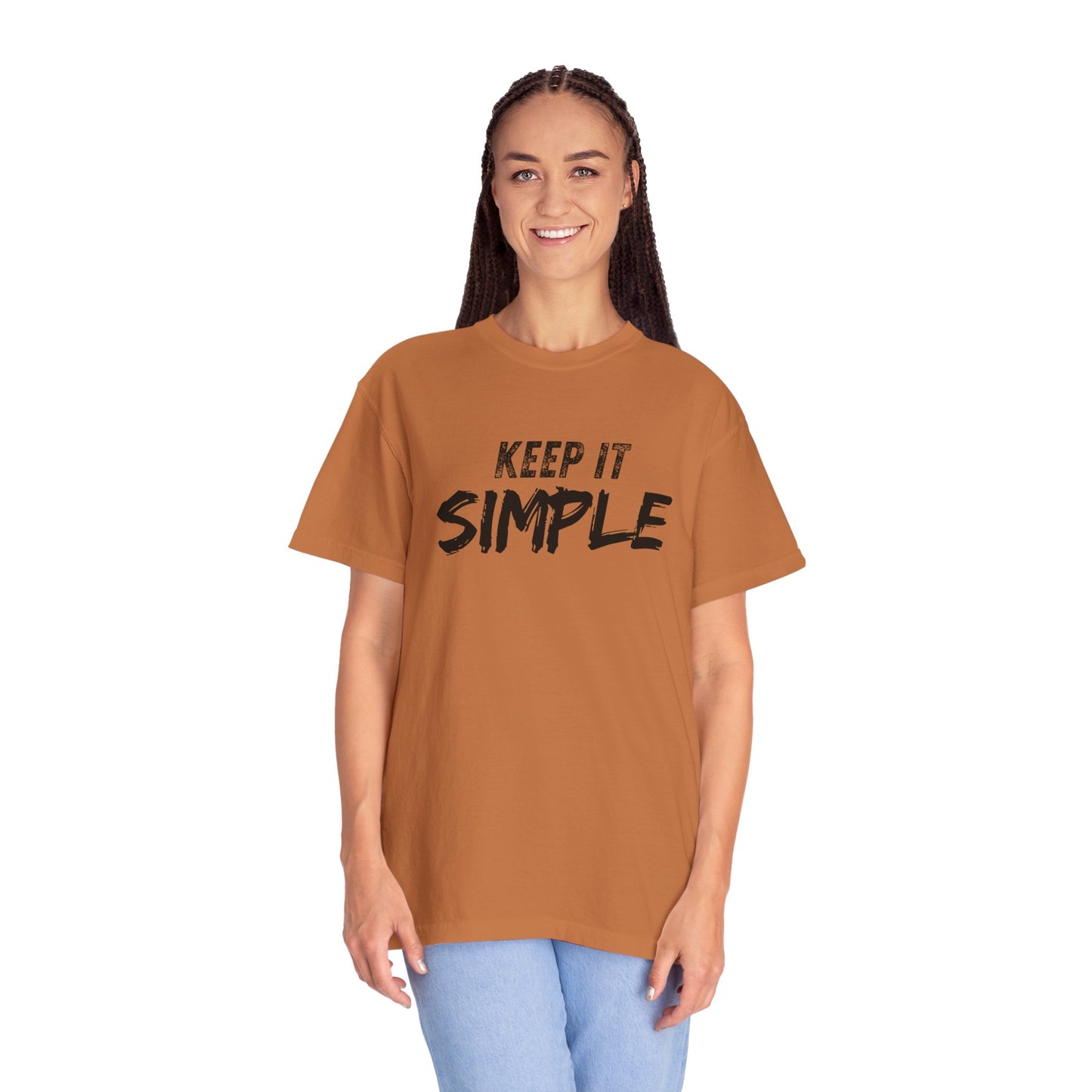 Unisex Garment-Dyed T-Shirt - Keep It Simple Tee, Casual Wear, Minimalist Fashion, Gift Idea, Everyday Comfort