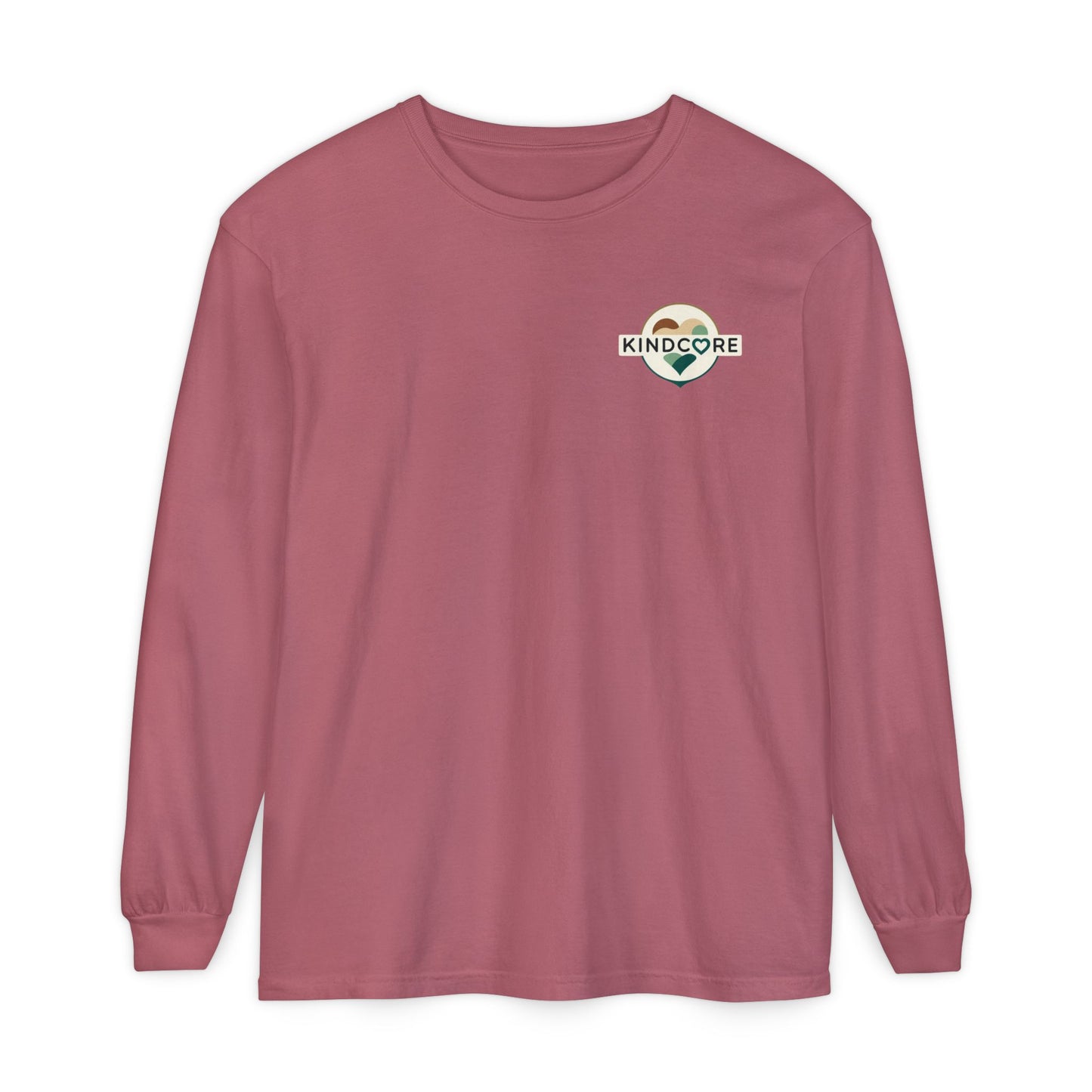 Be Kind Long Sleeve Tee, Unisex Garment-Dyed Shirt, Kindness Apparel, Casual Wear, Gift for Friends, Positive Vibes T-Shirt