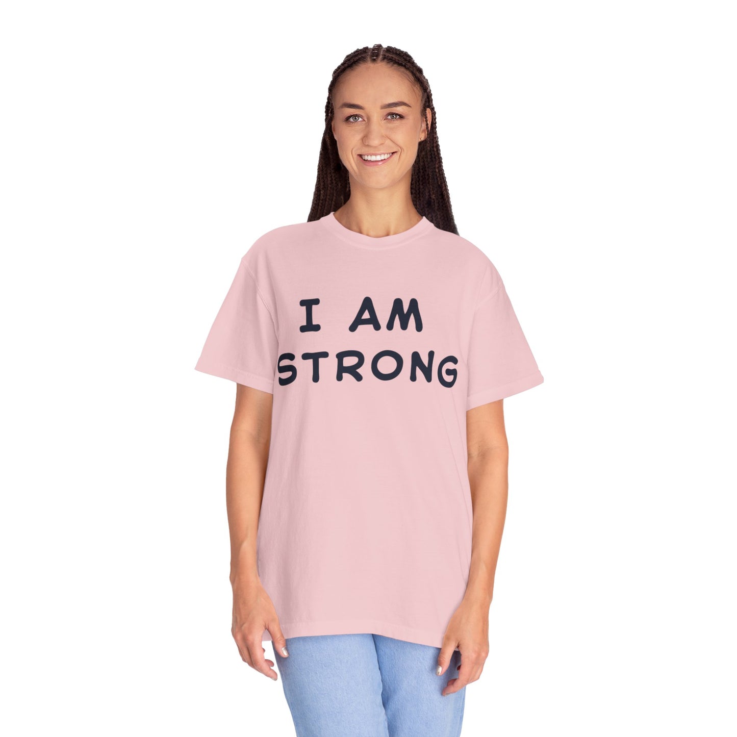 Empowering Unisex T-shirt - I AM STRONG, Motivational Tee, Gift for Him/Her, Casual Wear, Fitness Apparel, Positive Affirmation Shirt