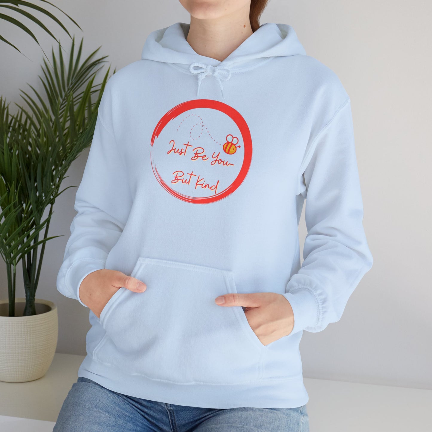 Bee Inspired Unisex Heavy Blend Hoodie, Casual Streetwear, Eco-Friendly Fashion, Gift for Her, Spring Wardrobe Essential