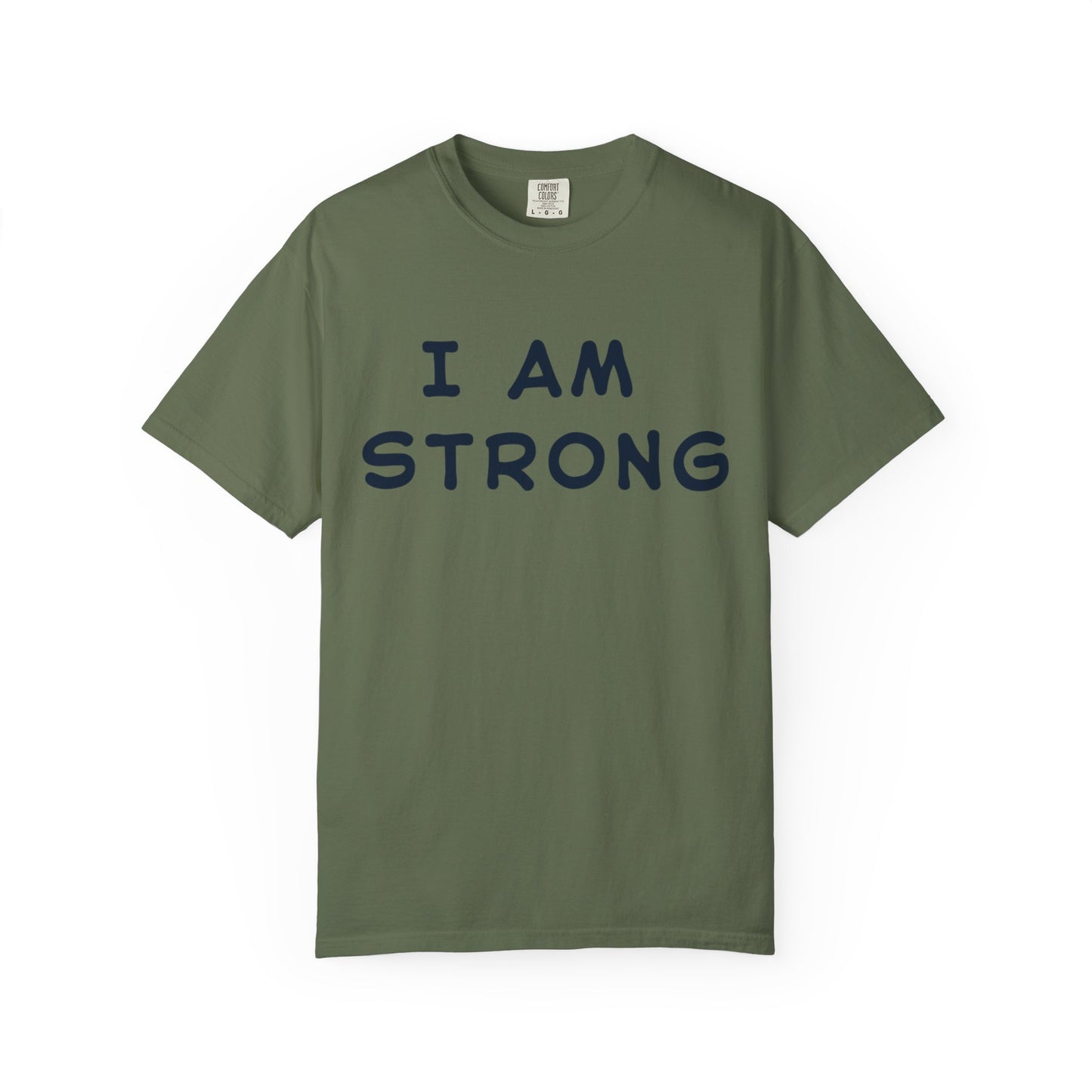 Empowering Unisex T-shirt - I AM STRONG, Motivational Tee, Gift for Him/Her, Casual Wear, Fitness Apparel, Positive Affirmation Shirt