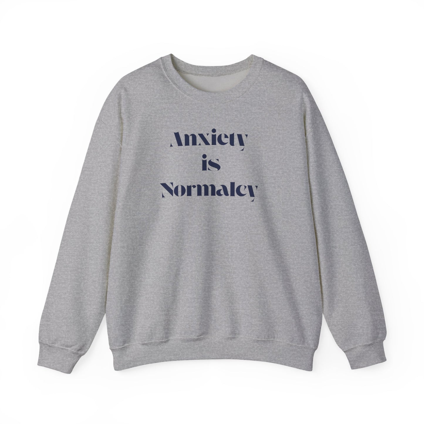 Unisex Anxiety Equals Normalcy Sweatshirt, Cozy Crewneck Gift, Comfy Clothing for Mental Health Awareness, Thoughtful Present for Friends