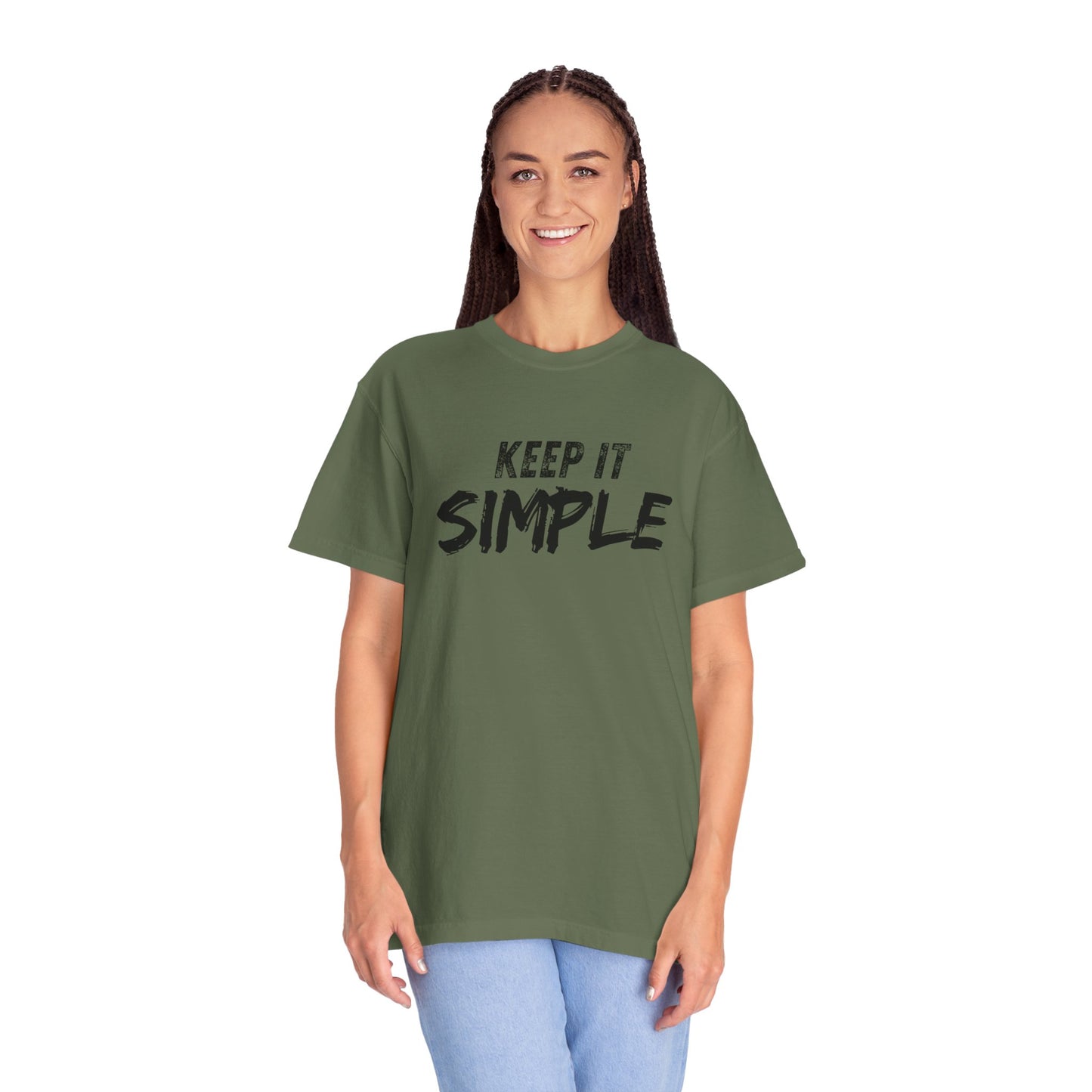 Unisex Garment-Dyed T-Shirt - Keep It Simple Tee, Casual Wear, Minimalist Fashion, Gift Idea, Everyday Comfort
