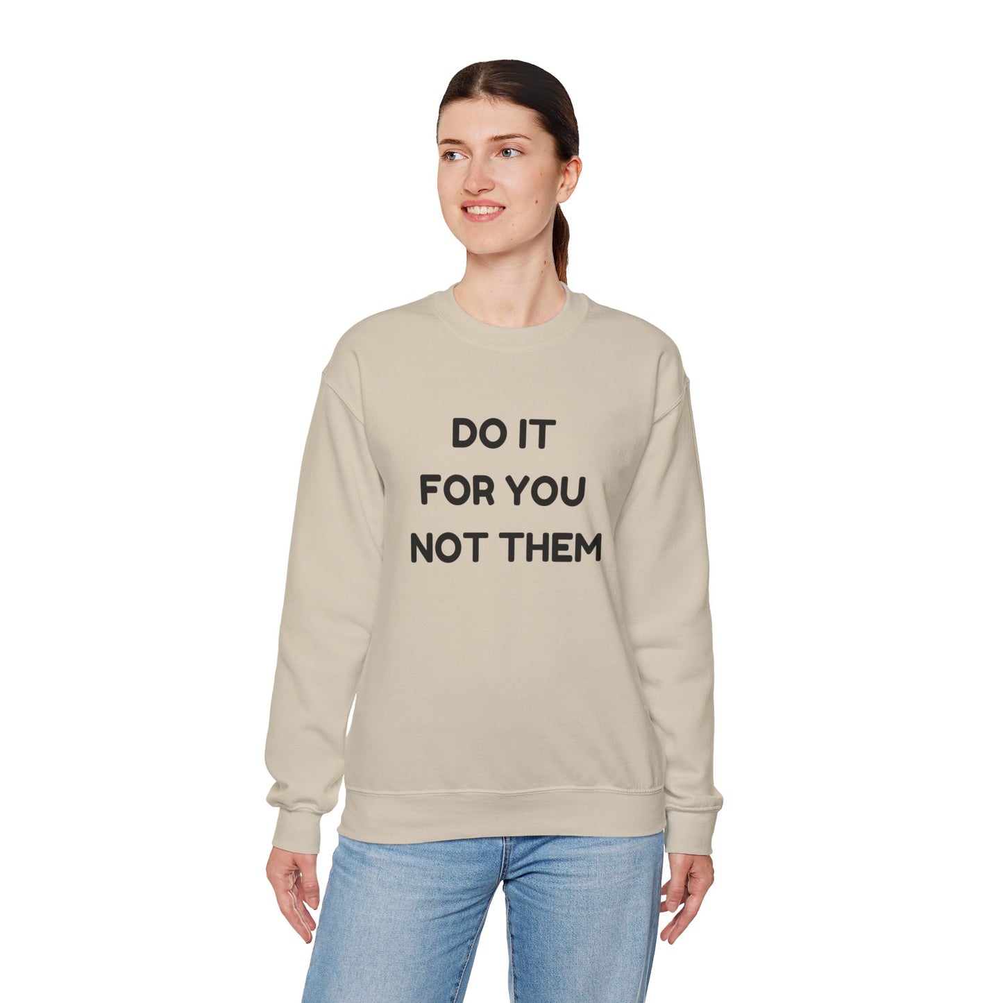 Motivational Crewneck Sweatshirt, Cozy Unisex Pullover, Inspirational Gift, Casual Everyday Wear, Self-Care Apparel