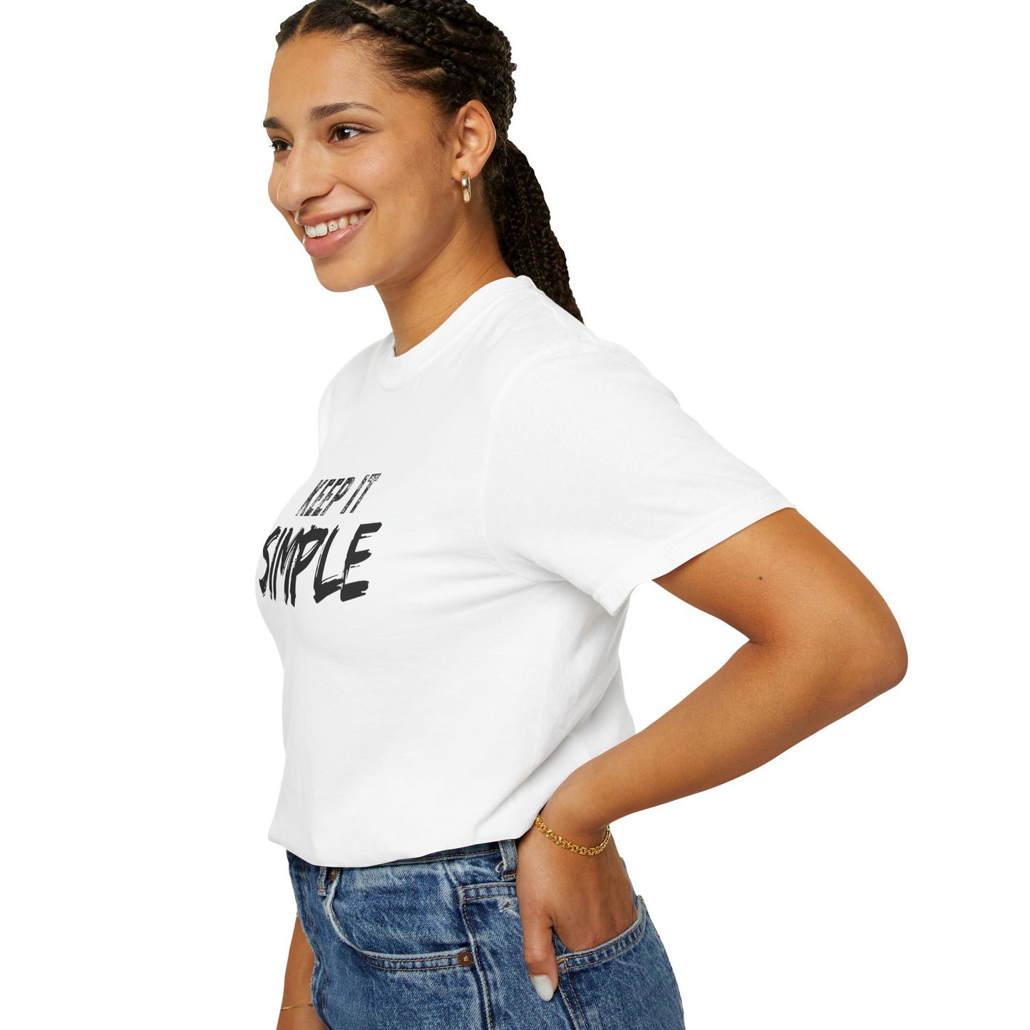 Unisex Garment-Dyed T-Shirt - Keep It Simple Tee, Casual Wear, Minimalist Fashion, Gift Idea, Everyday Comfort