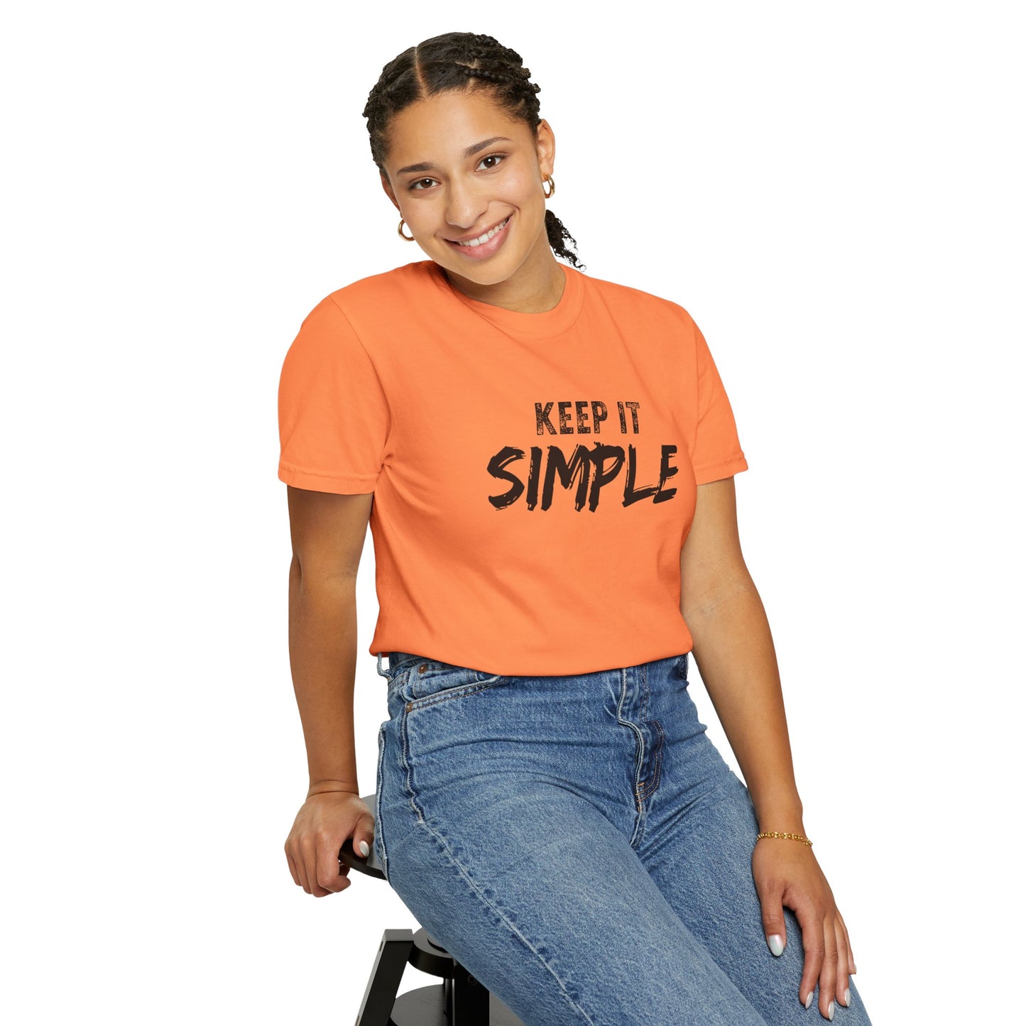 Unisex Garment-Dyed T-Shirt - Keep It Simple Tee, Casual Wear, Minimalist Fashion, Gift Idea, Everyday Comfort