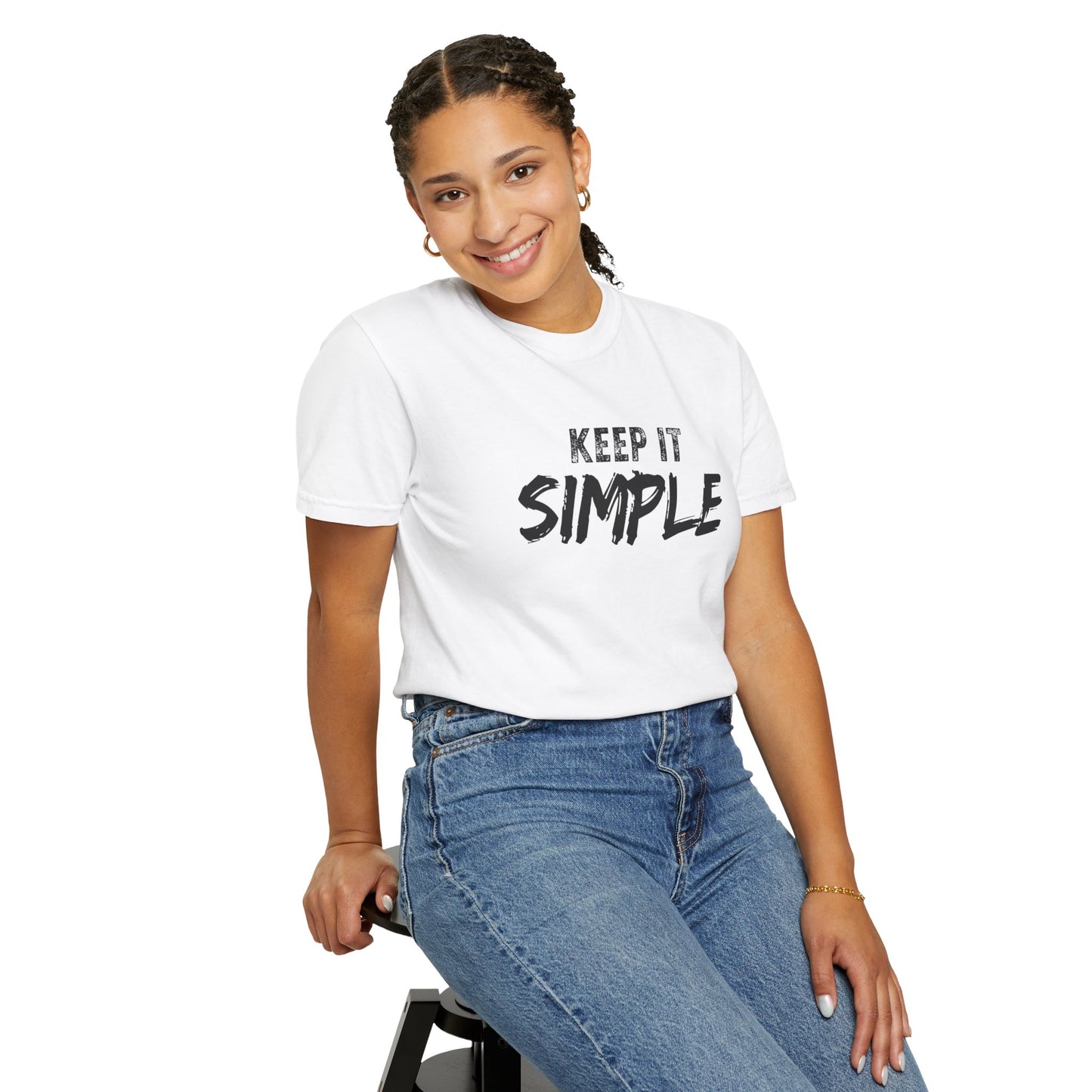 Unisex Garment-Dyed T-Shirt - Keep It Simple Tee, Casual Wear, Minimalist Fashion, Gift Idea, Everyday Comfort