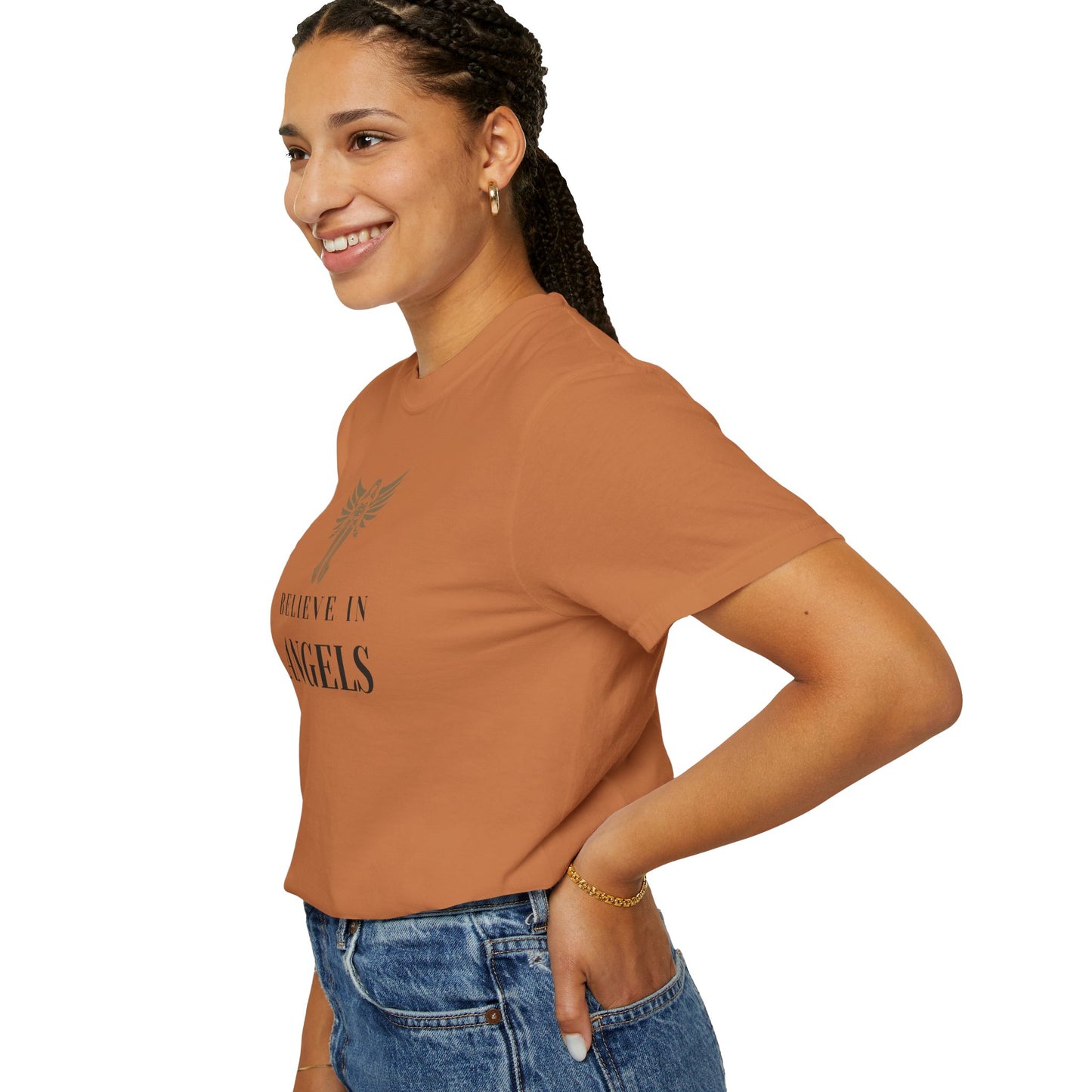 Believe in Angels Unisex T-Shirt for Spiritual Seekers, Casual Wear, Gift for Friends, Birthday Gift, Inspirational Apparel