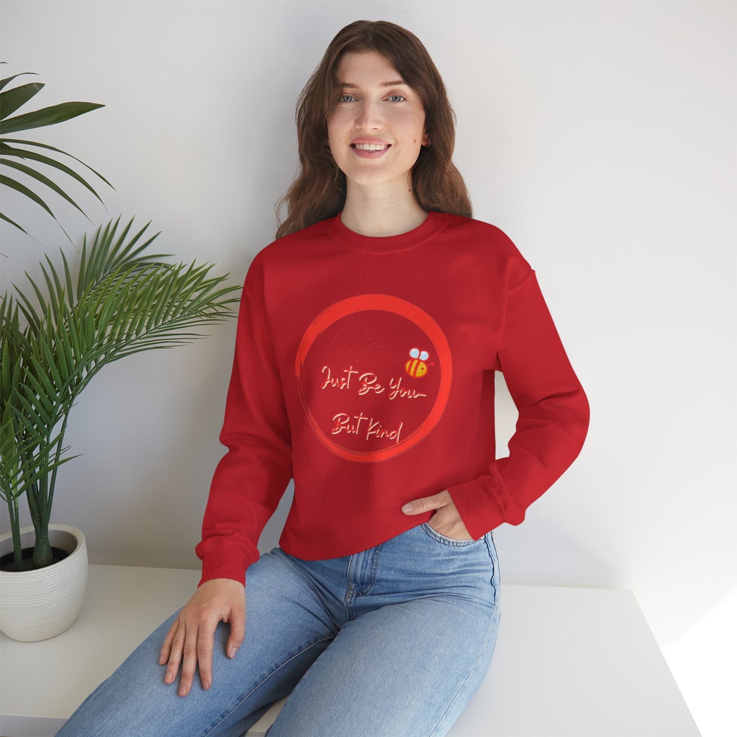 Cute Bee Inspirational Sweatshirt, Cozy Gift for Friends, Unisex Crewneck, Spring Vibe, Bee Lover Apparel