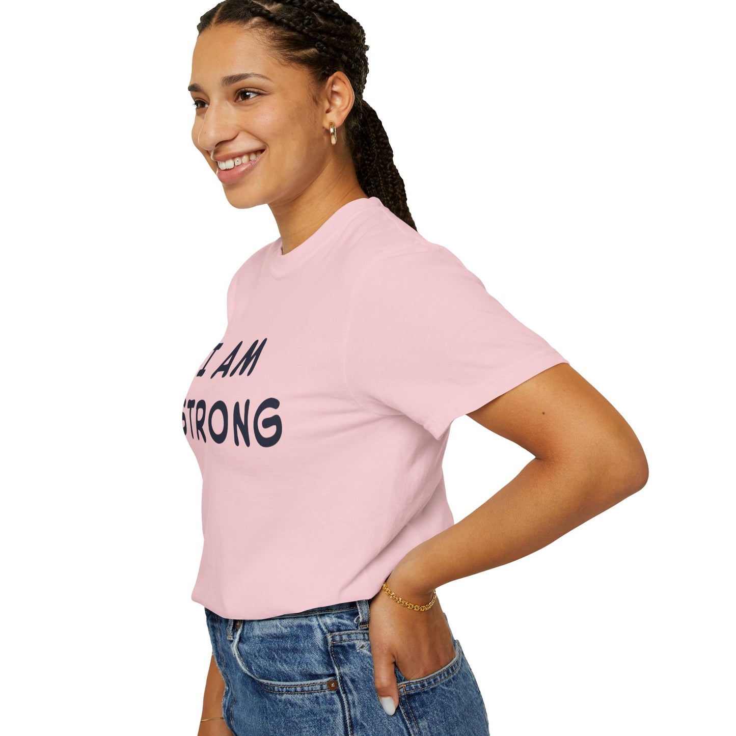Empowering Unisex T-shirt - I AM STRONG, Motivational Tee, Gift for Him/Her, Casual Wear, Fitness Apparel, Positive Affirmation Shirt