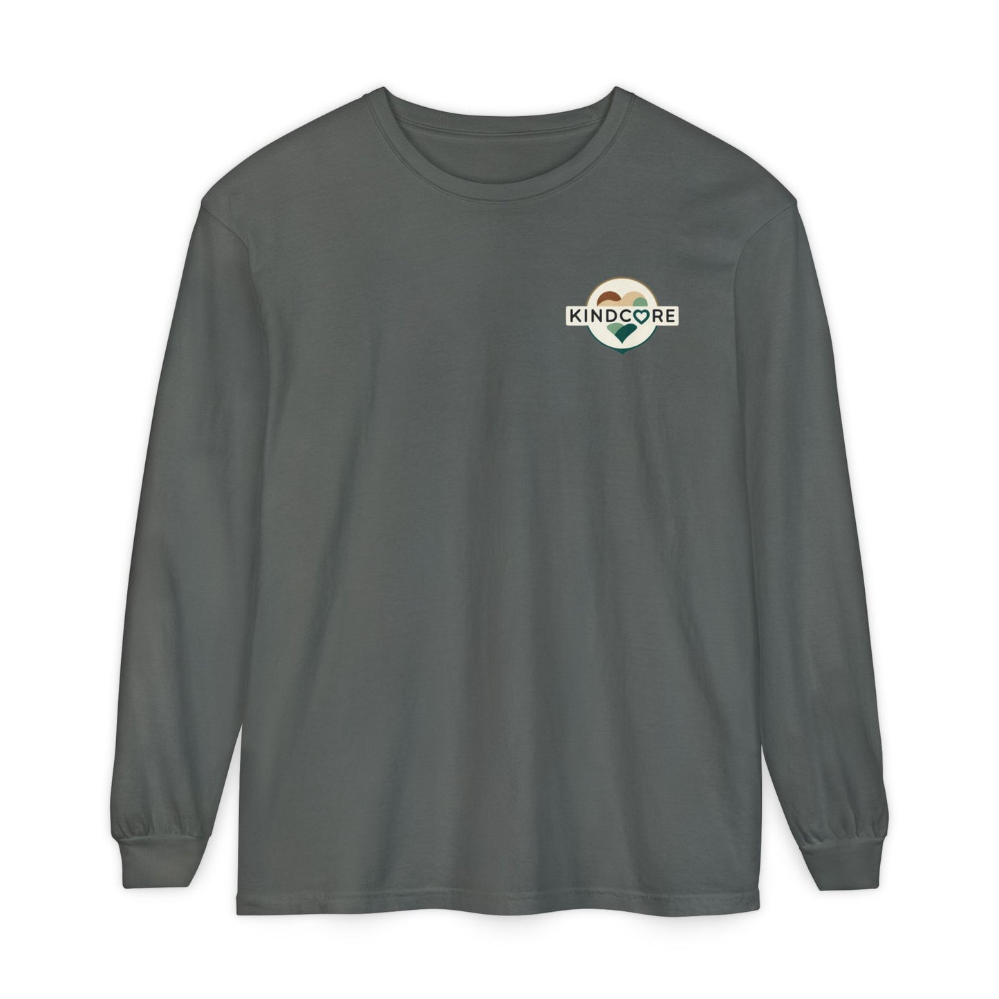 Be Kind Long Sleeve Tee, Unisex Garment-Dyed Shirt, Kindness Apparel, Casual Wear, Gift for Friends, Positive Vibes T-Shirt