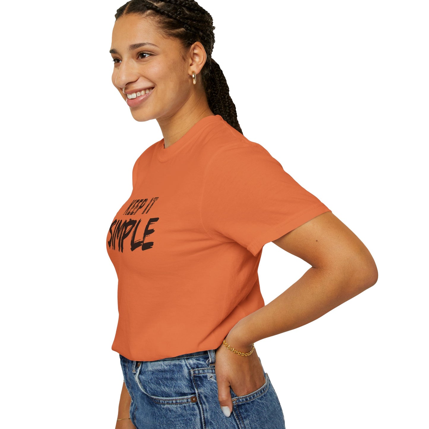 Unisex Garment-Dyed T-Shirt - Keep It Simple Tee, Casual Wear, Minimalist Fashion, Gift Idea, Everyday Comfort