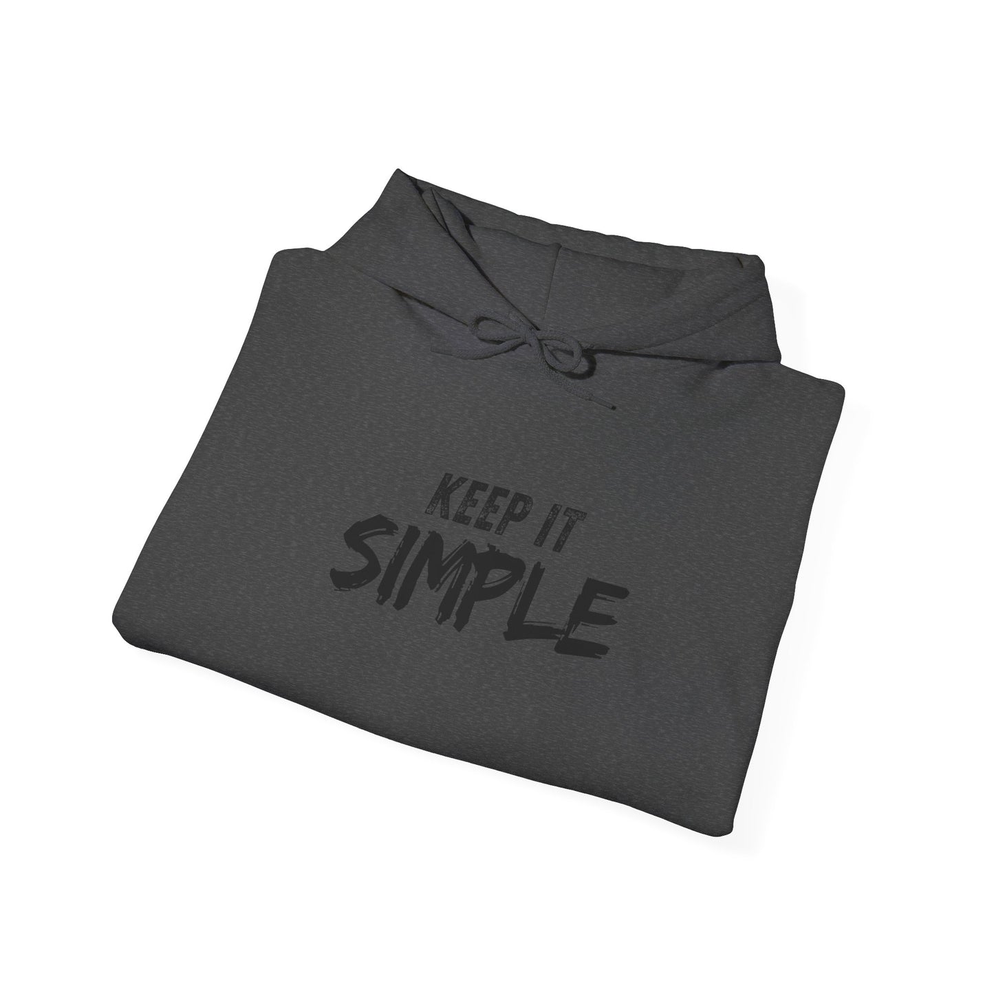 Minimalist Hoodie with 'Keep It Simple' Design, Casual Sweatshirt for Everyday Wear, Unisex Comfort, Gift for Friends & Family