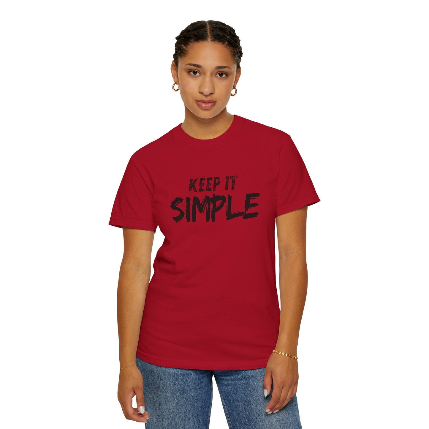 Unisex Garment-Dyed T-Shirt - Keep It Simple Tee, Casual Wear, Minimalist Fashion, Gift Idea, Everyday Comfort