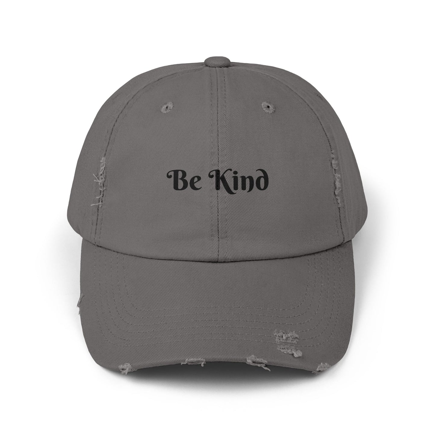 Be Kind Distressed Cap, Casual Hat for Kindness Advocates, Gift for Friends, Positive Vibes Cap, Summer Accessory, Everyday Wear