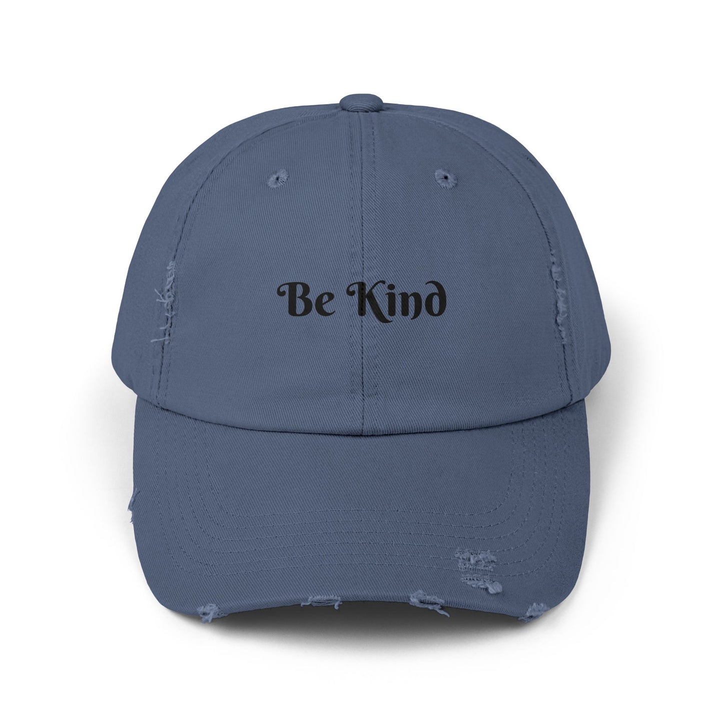Be Kind Distressed Cap, Casual Hat for Kindness Advocates, Gift for Friends, Positive Vibes Cap, Summer Accessory, Everyday Wear