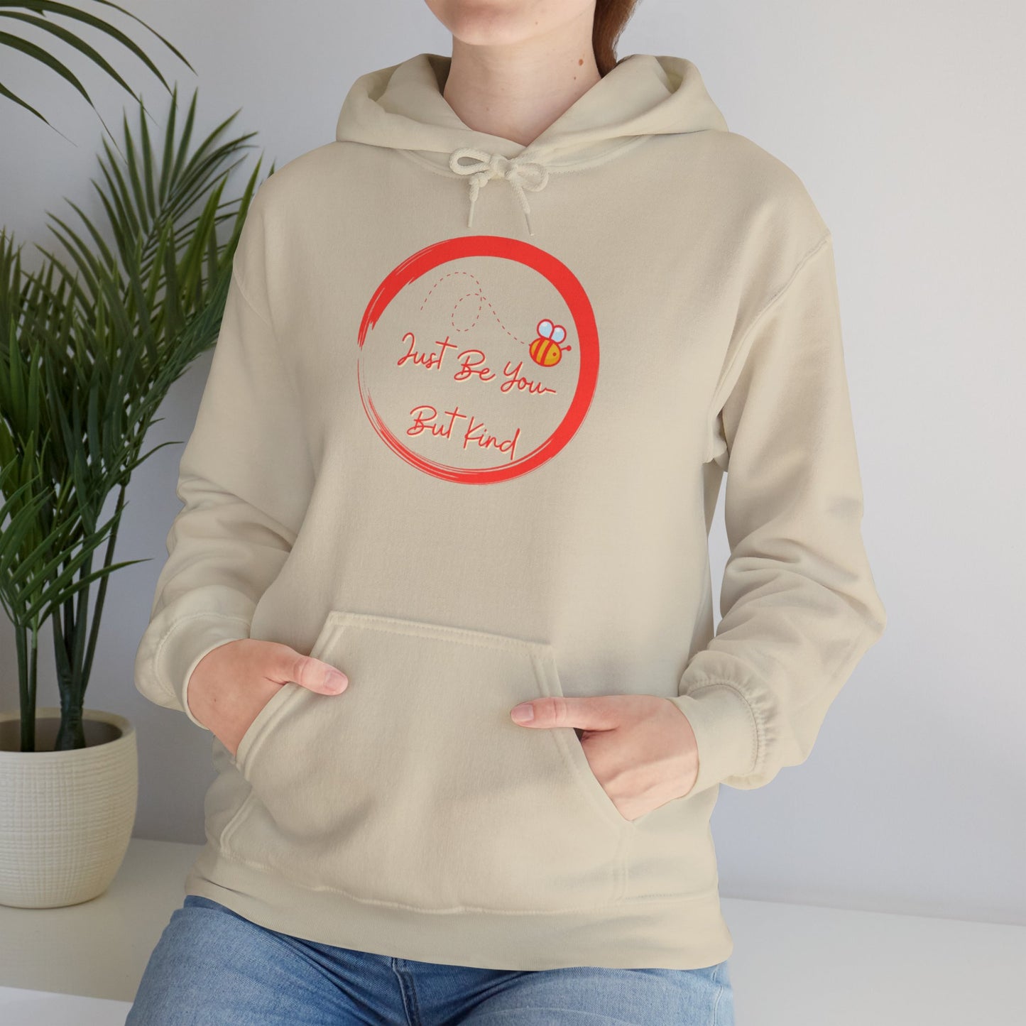 Bee Inspired Unisex Heavy Blend Hoodie, Casual Streetwear, Eco-Friendly Fashion, Gift for Her, Spring Wardrobe Essential