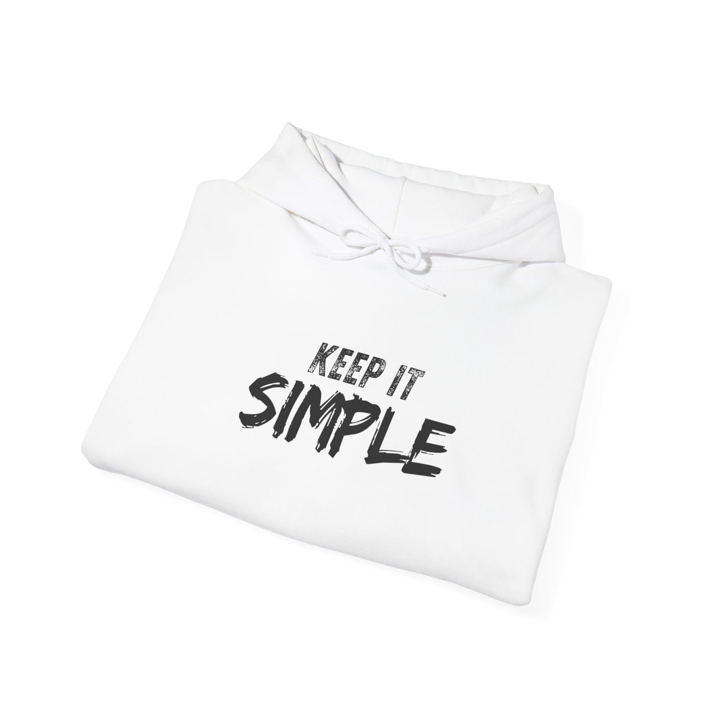 Minimalist Hoodie with 'Keep It Simple' Design, Casual Sweatshirt for Everyday Wear, Unisex Comfort, Gift for Friends & Family