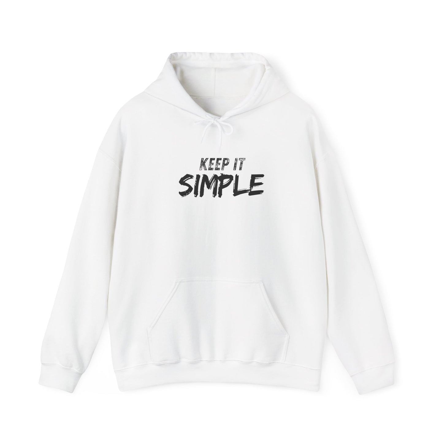 Minimalist Hoodie with 'Keep It Simple' Design, Casual Sweatshirt for Everyday Wear, Unisex Comfort, Gift for Friends & Family